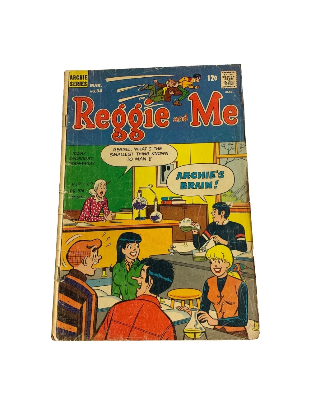 Reggie and Me #34 Archie Comics Vintage Single Issue Comic Book March 1969